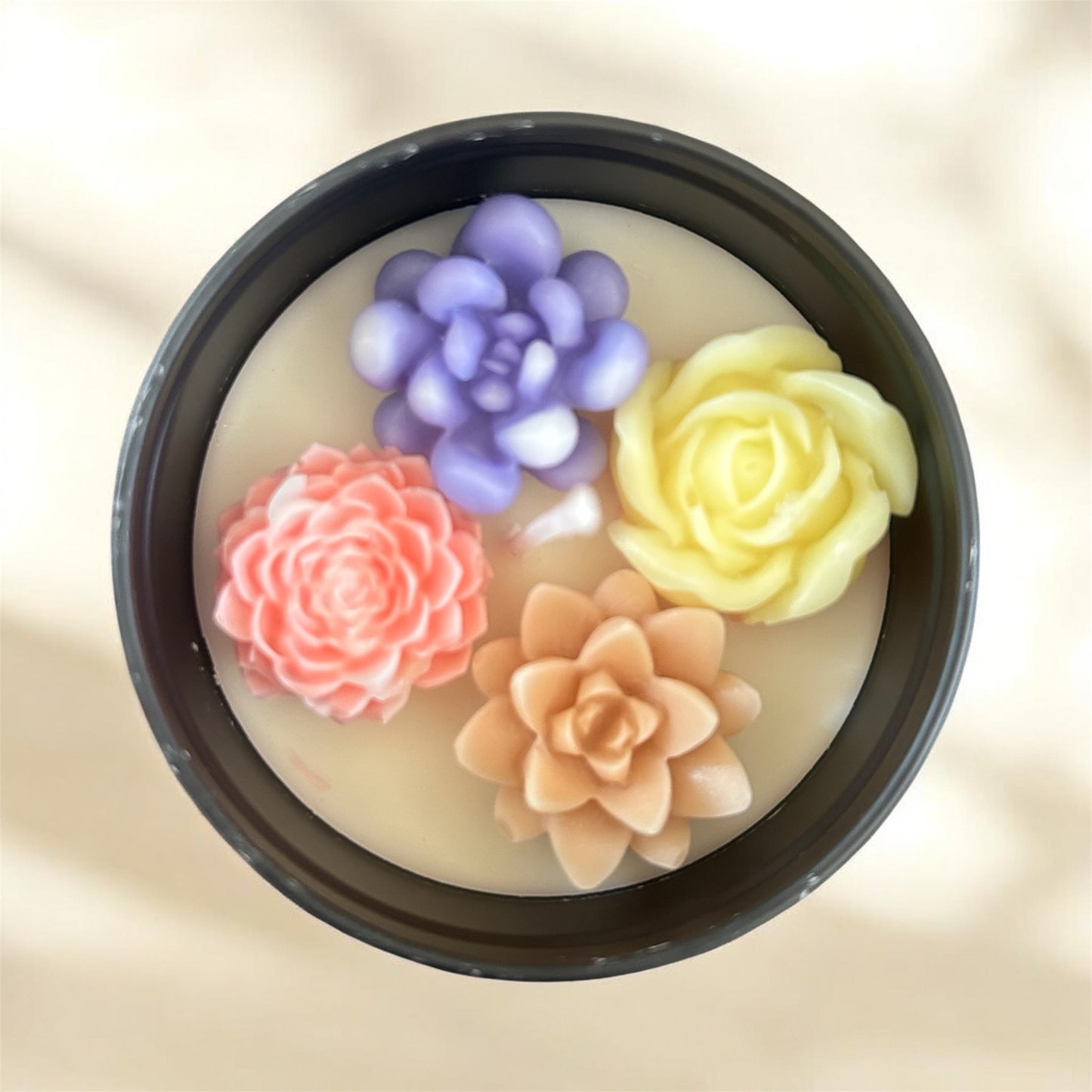 Flower Jar Candle | Handmade Floral Candle Canada