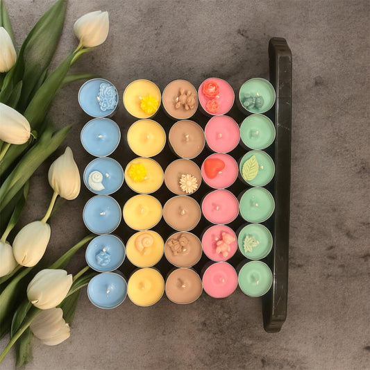 Decorative Tealight Candle Set | Handmade Mini Candles Canada
