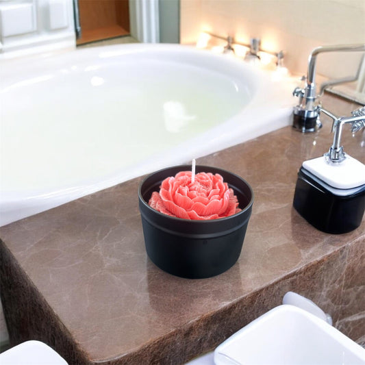 Flower Jar Candle | Handmade Floral Candle Canada